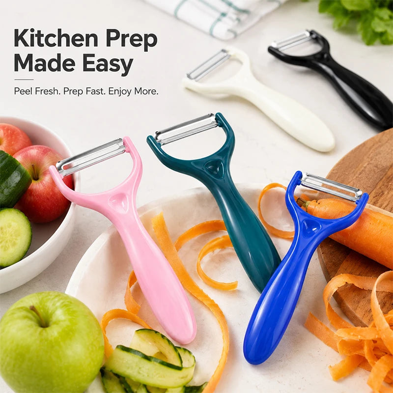 Y-Shaped Vegetable Peeler – Sharp Stainless Steel Comfort Grip Vegetable Peeler Qst