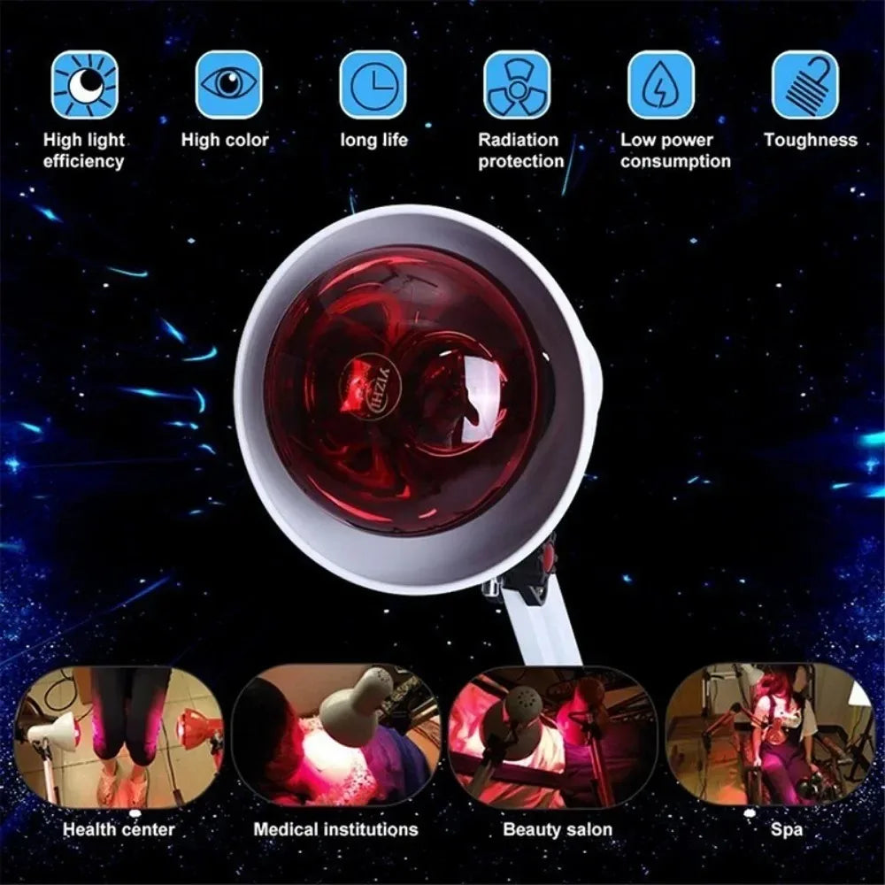 150W Infrared Heating Therapy Lamp – Red Light 110-220V Infrared Therapy Lamp Qst