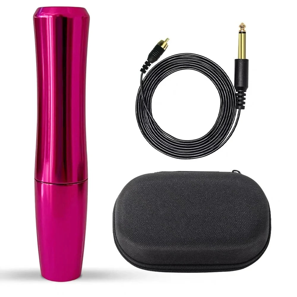 Mini Rotary PMU Microblading Pen | Permanent Makeup Machine PMU Microblading Pen Qme Rose Red MINI 2