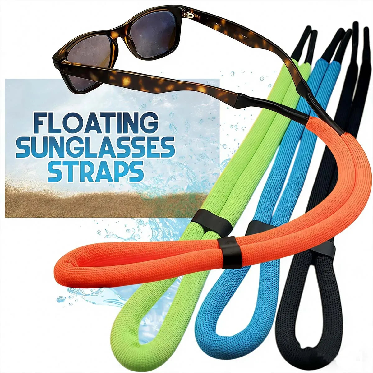 Floating Foam Eyeglasses Strap – Anti-Slip Water Sports Lanyard Eyeglasses Strap Qst
