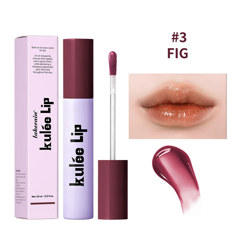 Lakerain Nourishing Lip Oil Gloss – Long-Lasting Color & Moisture Lip Oil Gloss Qst 03