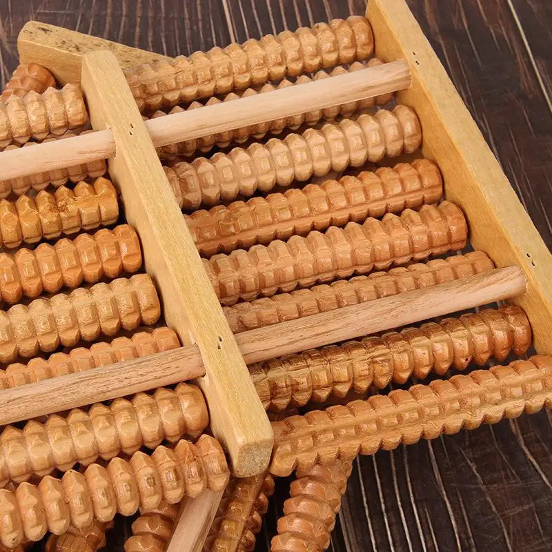 Wooden Foot Massage Roller – Reflexology & Relaxation Tool Foot Massage Roller Qst