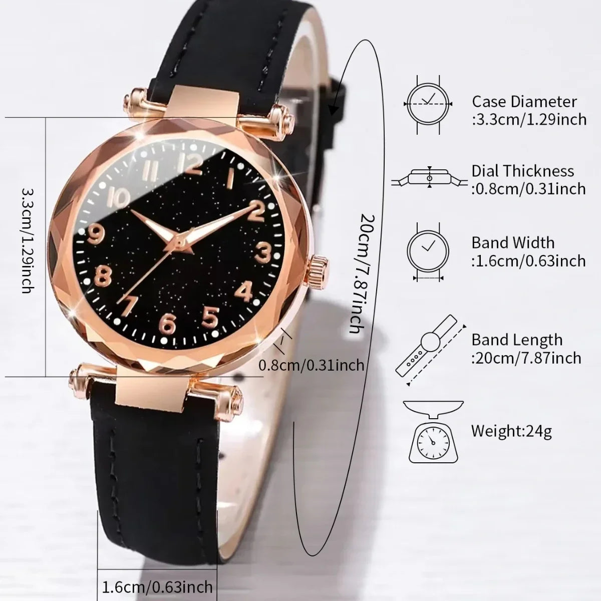 Women's Floral Leather Quartz Watch – Fashion Jewelry Timepiece Women's Fashion Watch Qme