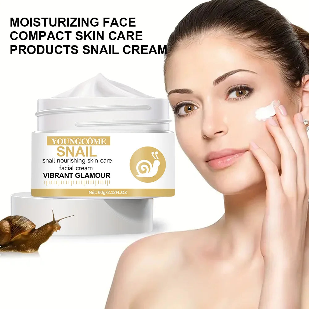 YOUNGCOME Snail Essence Face Cream – Firming & Brightening Snail Essence Face Cream Qst