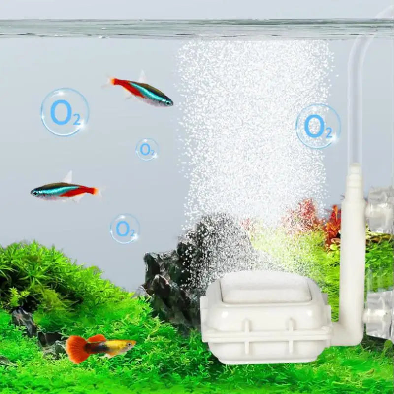 Mini Aquarium Air Stone Aerator – Fish Tank & Hydroponic Bubble Aquarium Air Stone Qme