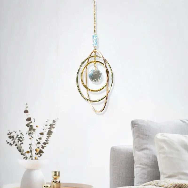 Galaxy Sparkling Crystal Prism Home Decor Ornament Crystal Prism Ornament Qme