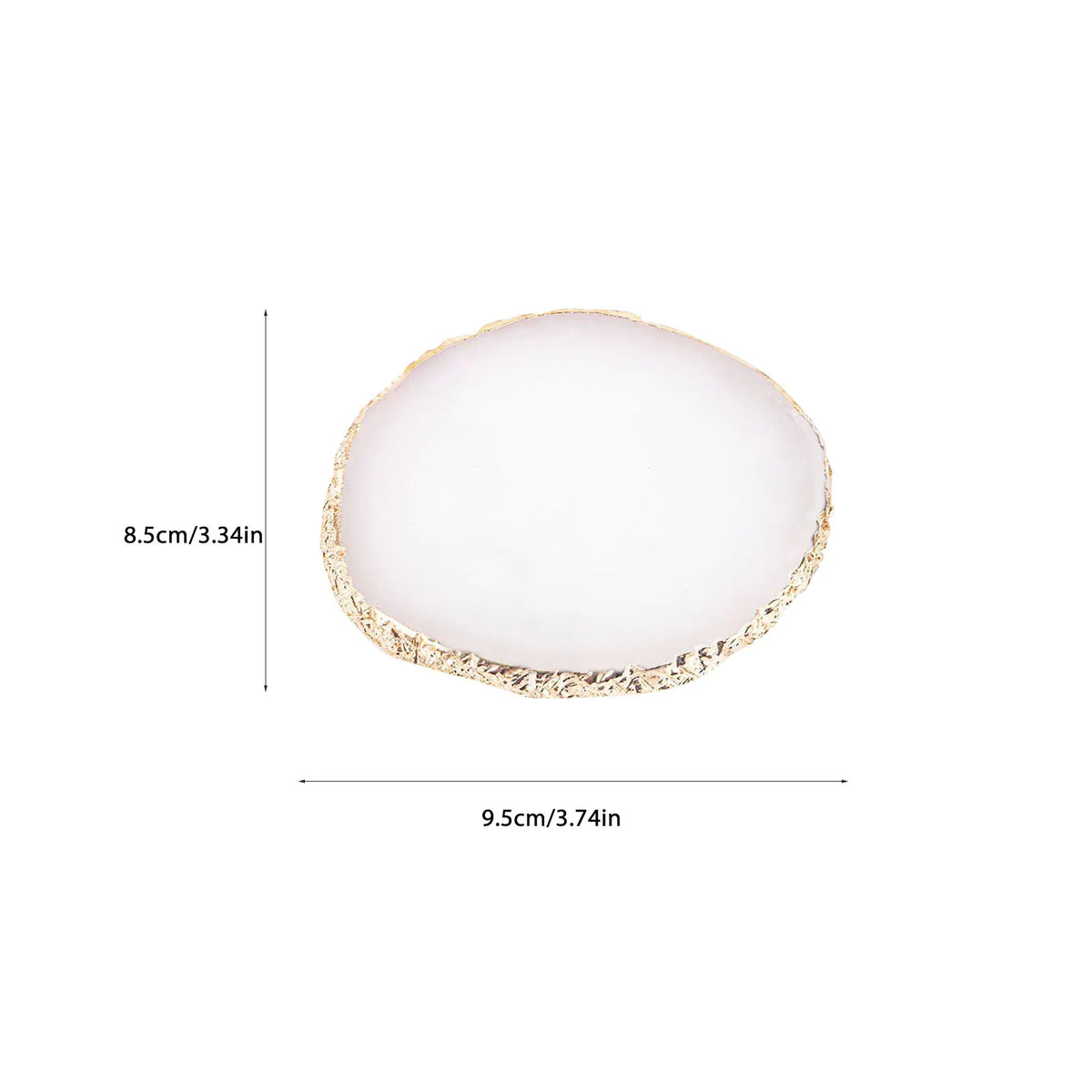 Nail Art Palette Gold Agate Resin Color Mixing Board | Qme Nail Art Palette Qme