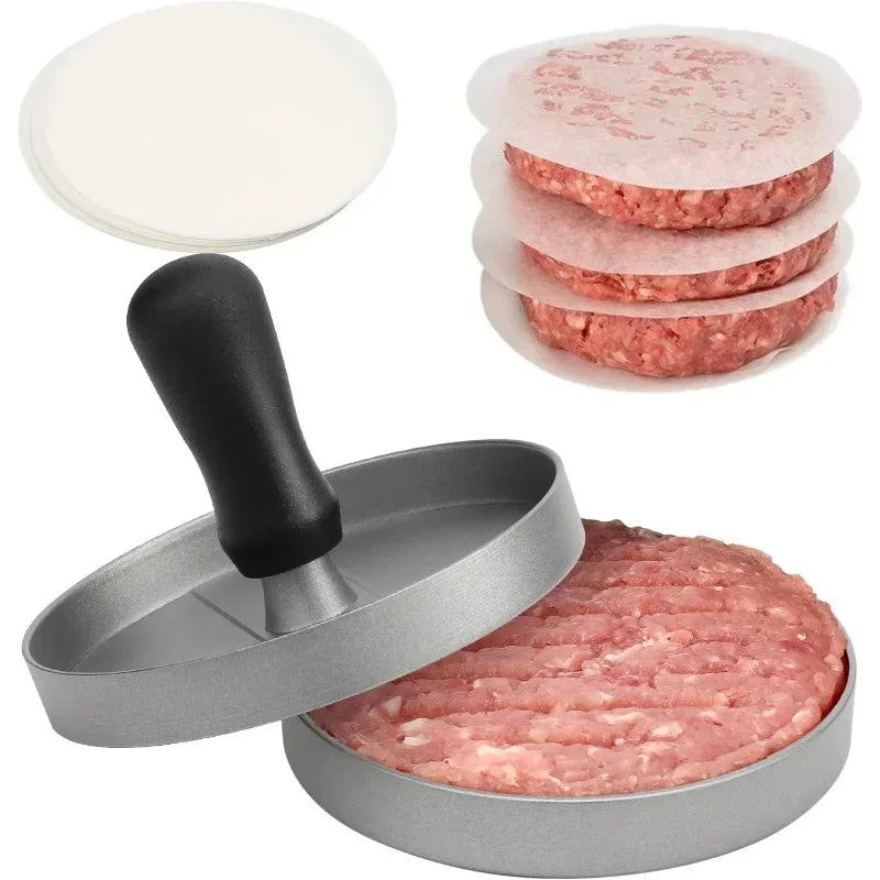 Non-Stick Aluminum Burger Press & Hamburger Patty Maker Burger Patty Press Qme