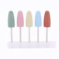 5-Piece Silicone Nail Drill Bits Set – Manicure Polisher Kit Nail Drill Bits Qme as pic
