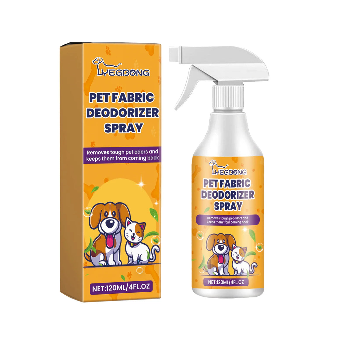 Pet Deodorant Spray – Dog & Cat Odor Eliminator 120ml Pet Deodorant Spray Qst