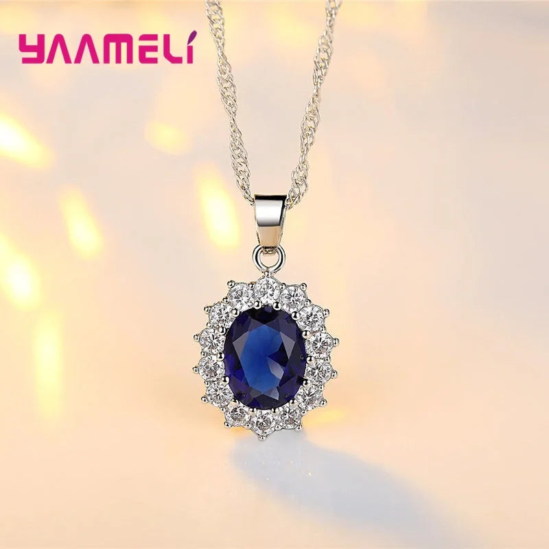 925 Sterling Silver Plated Cubic Zirconia Wedding Jewelry Set Wedding Jewelry Set Qme