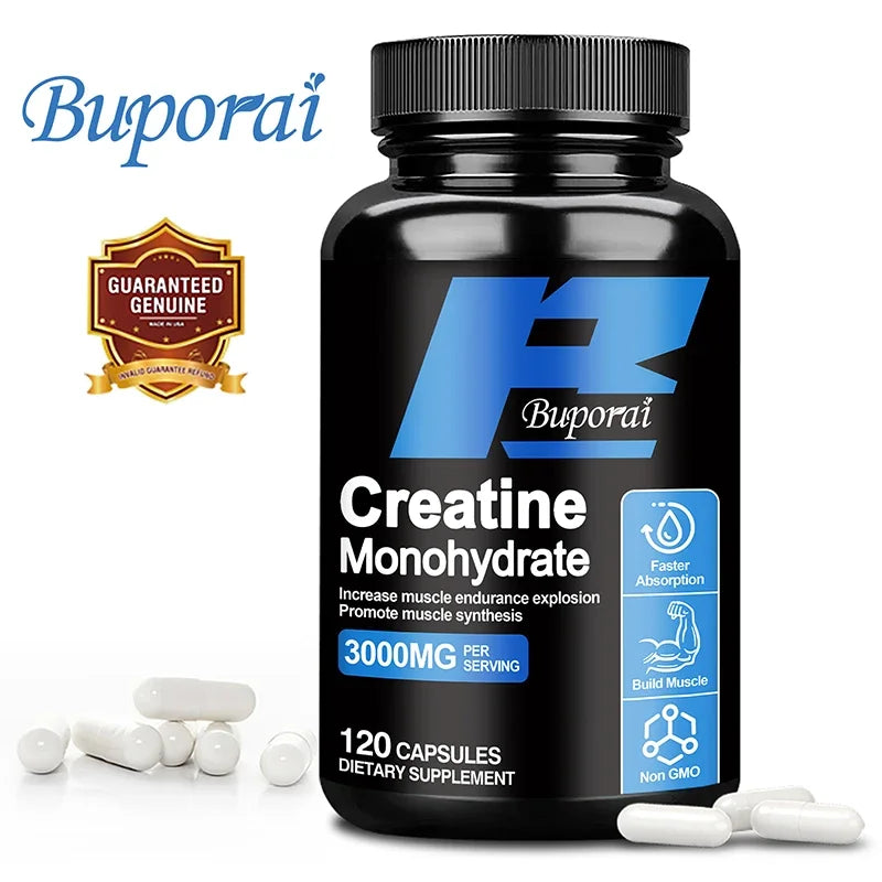 Creatine Monohydrate Capsules – Muscle, Energy & Focus Fitness Supplement Qst