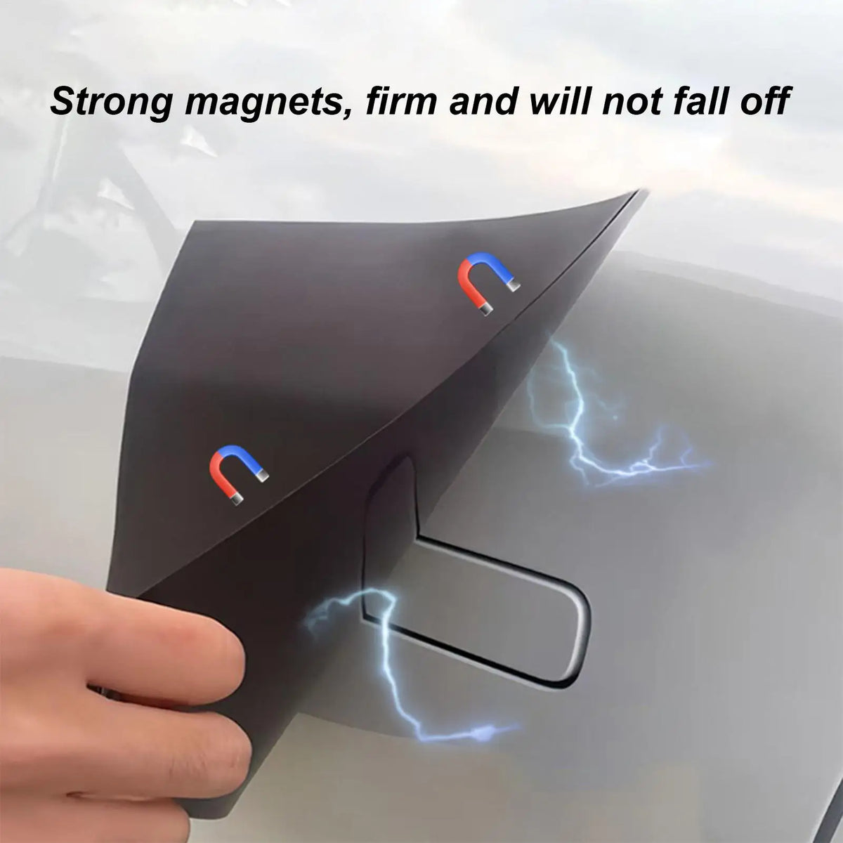Magnetic Car Door Handle Protector – Winter Snow & Ice Guard Car Door Protector Qme