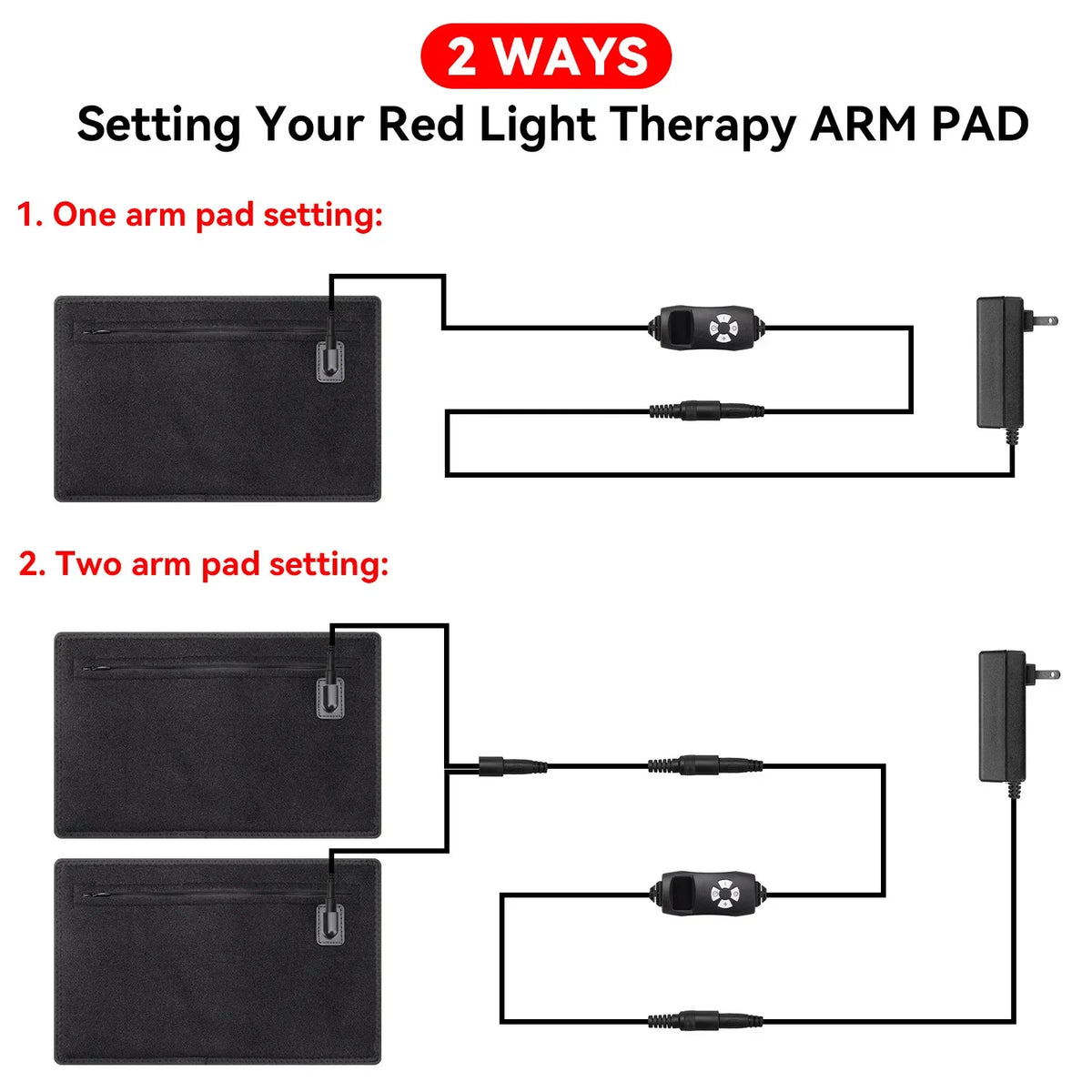 ZONGKUNG Red Light Therapy Wrap 660nm 850nm Infrared LED Pad Red Light Therapy Wrap Qst