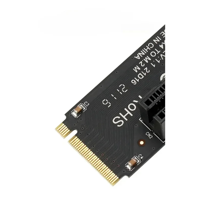 NGFF M.2 M-Key to PCIe X4 Riser Card Adapter with LED PCIe Riser Adapter Qme