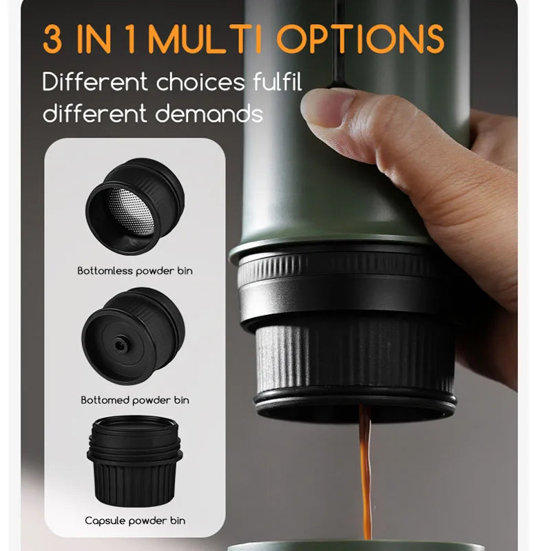 BINCOO H2Pro 3-in-1 Portable Capsule Espresso Coffee Machine Portable Espresso Machine Qst