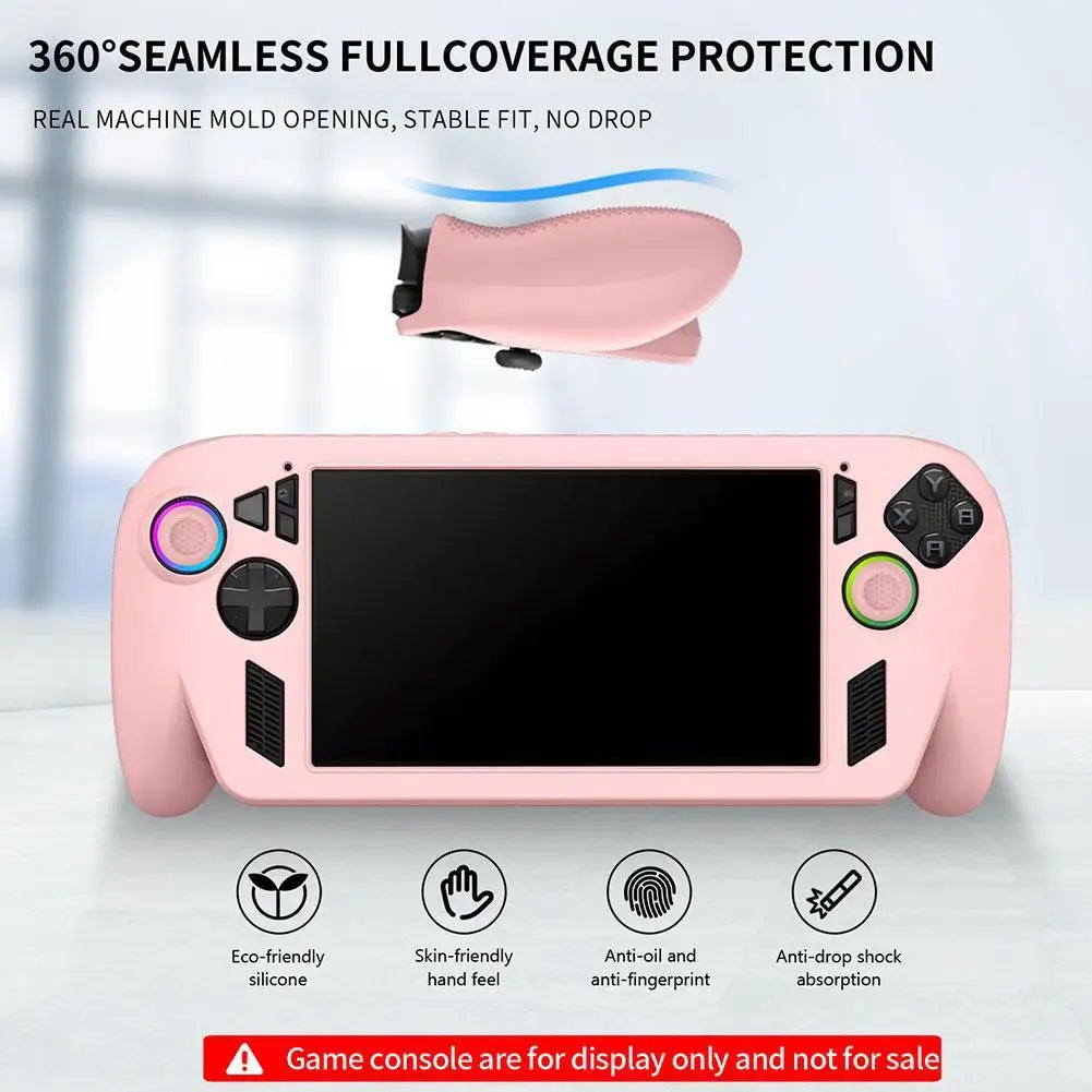Silicone Case for ROG Xbox Ally X – Non-Slip Protective Cover Gaming Console Case Qme