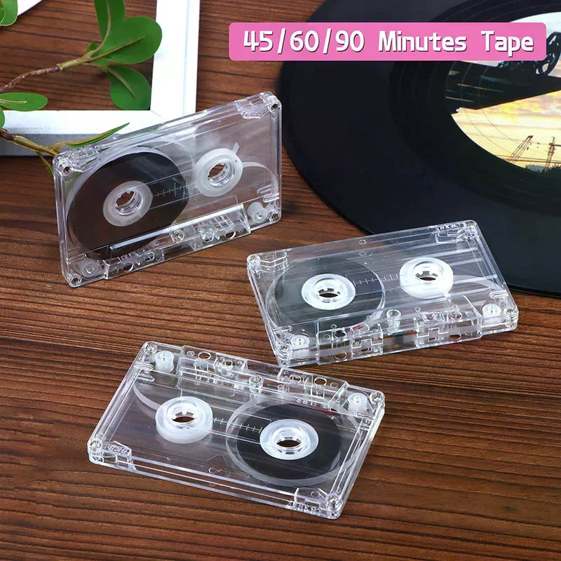 Blank Cassette Tapes 45 60 90 Min | Magnetic Audio Recording Blank Cassette Tape Qme