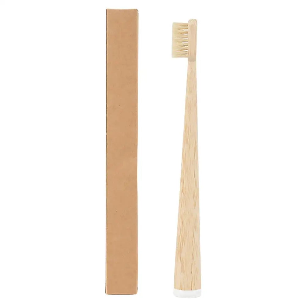 Natural Bamboo Toothbrush – Boar & Nylon Bristles | Adult Bamboo Toothbrush Qme C