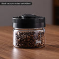 Bincoo Vacuum Sealed Glass Coffee Bean Storage Container Coffee Storage Container Qst 400ml Black