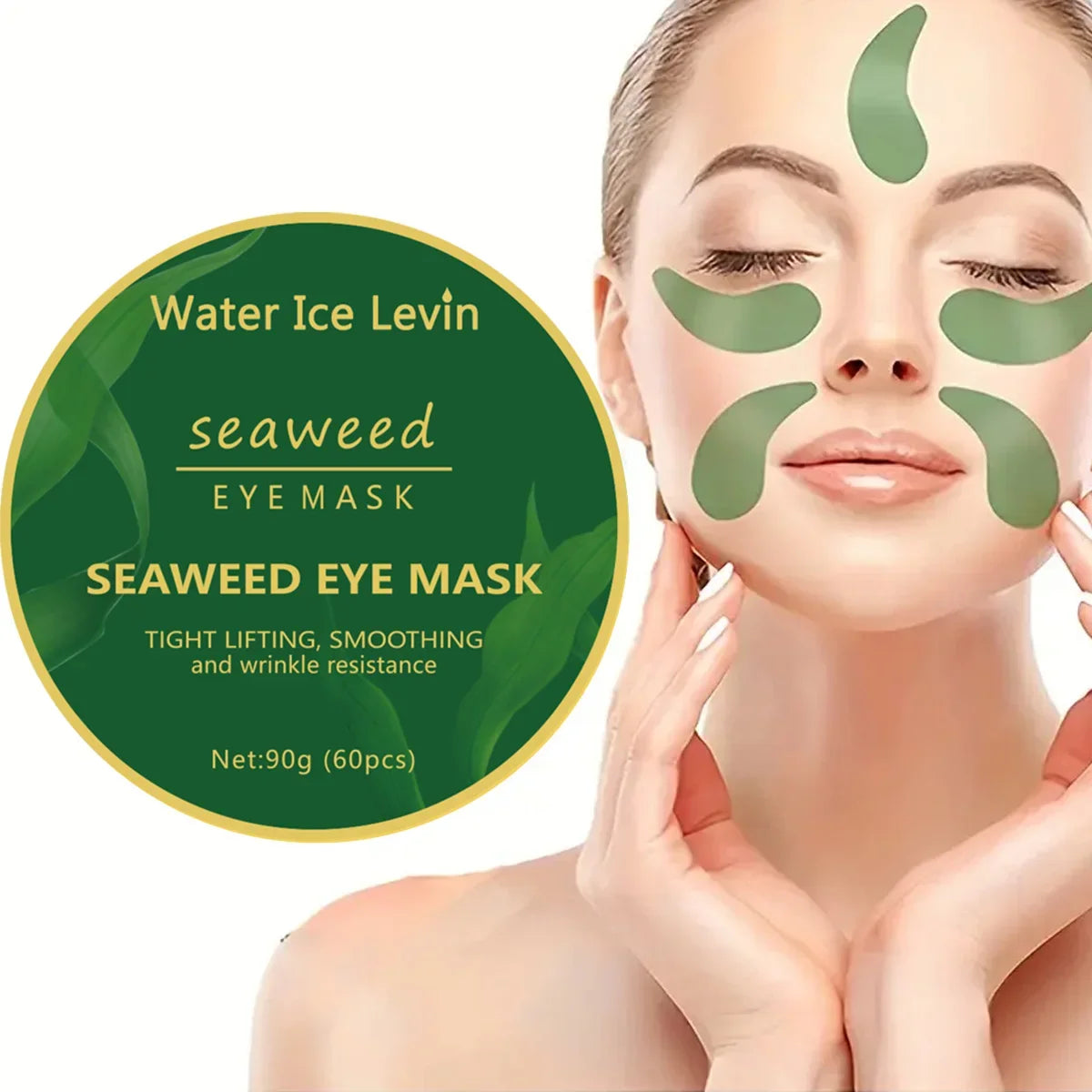 Seaweed Hyaluronic Acid Collagen Eye Patches – 60 Pcs Collagen Eye Patches Qme 1pcs