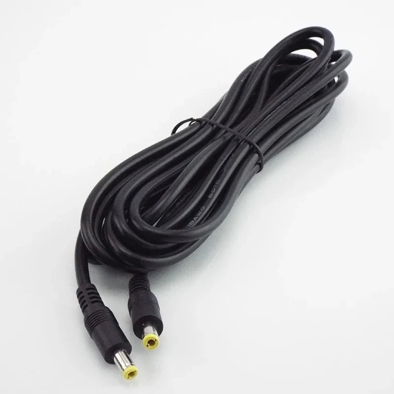 DC Power Extension Cable 5.5×2.1mm Male Female 5521 CCTV DC Power Extension Cable Qme 5M
