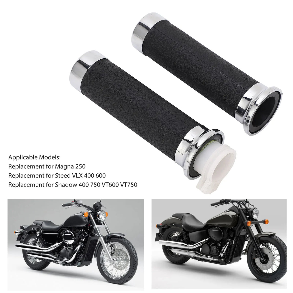 Ergonomic Motorcycle Throttle Handle Grips – ABS & Metal Motorcycle Handle Grips Qme