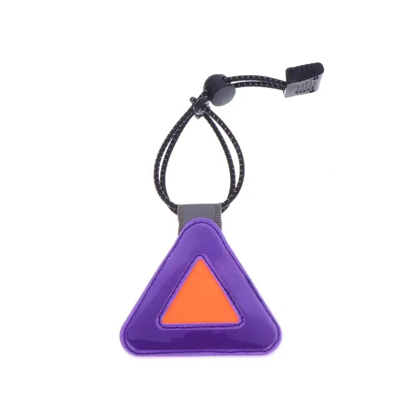 Bike Triangle Reflective Safety Pendant – Night Riding Warning Bike Reflective Pendant Qme Purple