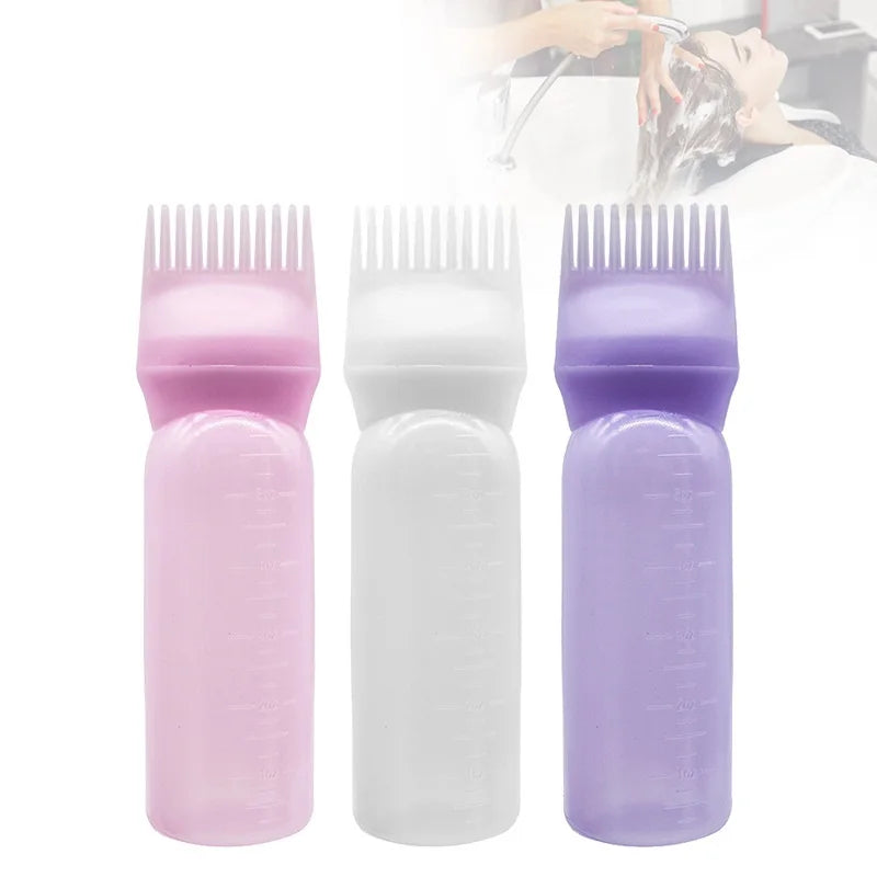 Hair Dye Applicator Brush Bottle with Comb – 120ml | 3 Colors Hair Dye Applicator Qme