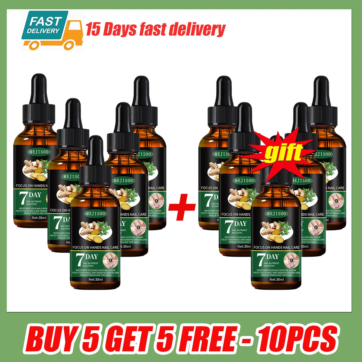 Nail Nutrient Serum – Ginger Extract Nail Repair Liquid 30ml Nail Treatment Serum Qst Buy 5 get 5-10pcs