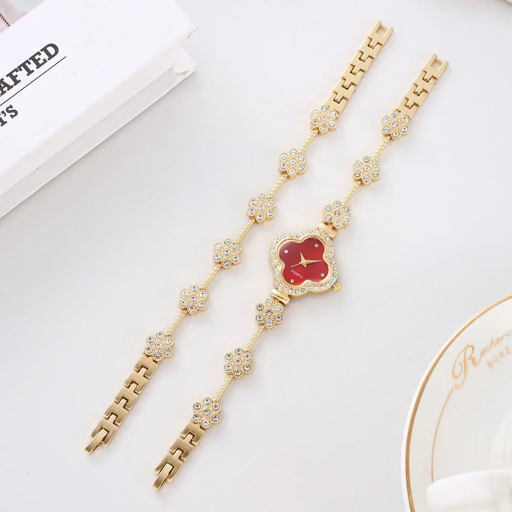 Women's Butterfly Strap Diamond Round Quartz Watch | Qme Women's Fashion Watch Qme