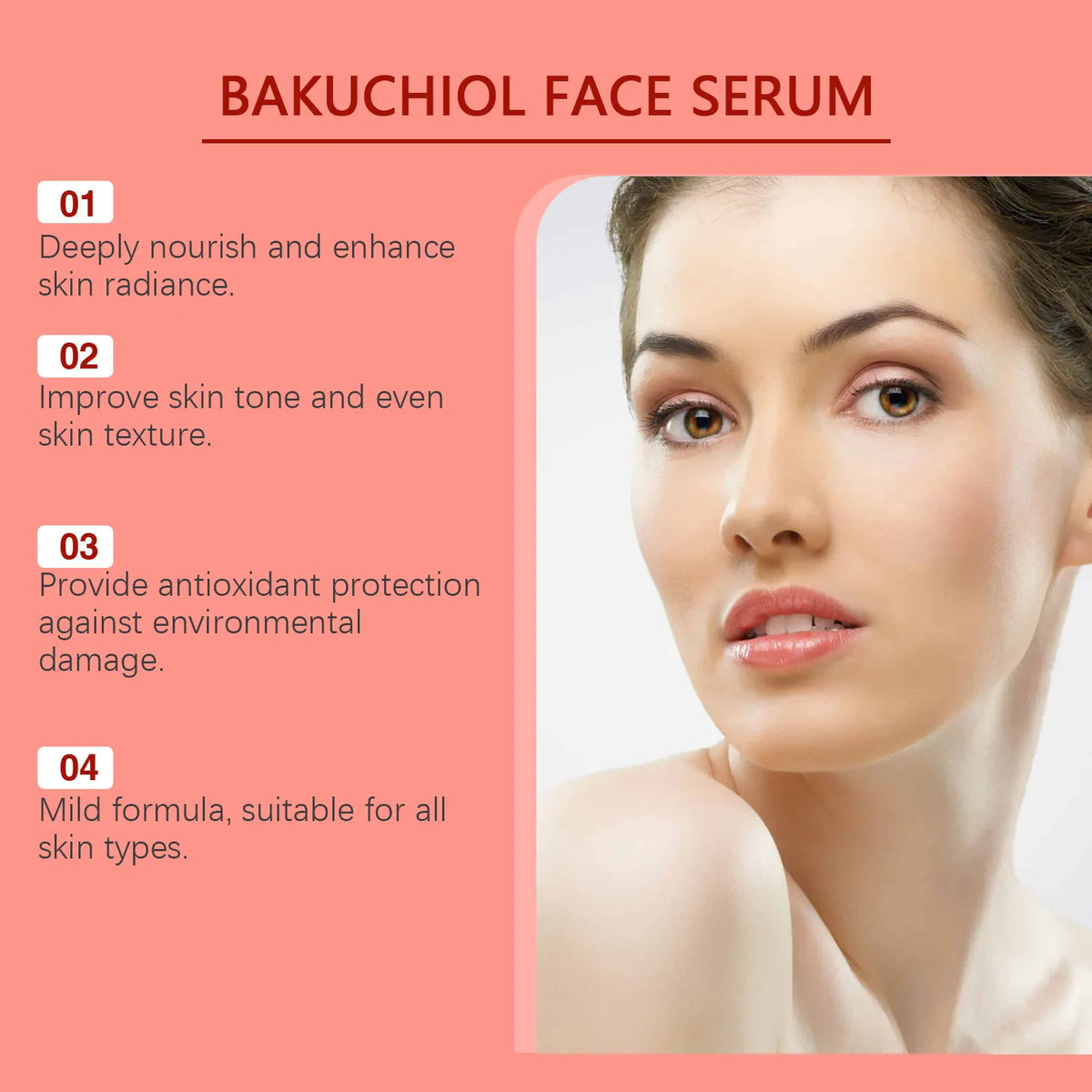 Hoygi Bakuchiol Retinol Face Serum – Firming & Brightening Face Serum Qst