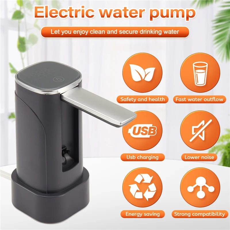 MiLESEEY B15C Foldable Electric Water Dispenser Pump – LED Display Electric Water Dispenser Qst