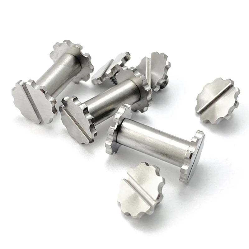Stainless Steel Knife Handle M4 Lock Screws – 10 Sets DIY Parts Knife Handle Fasteners Qst