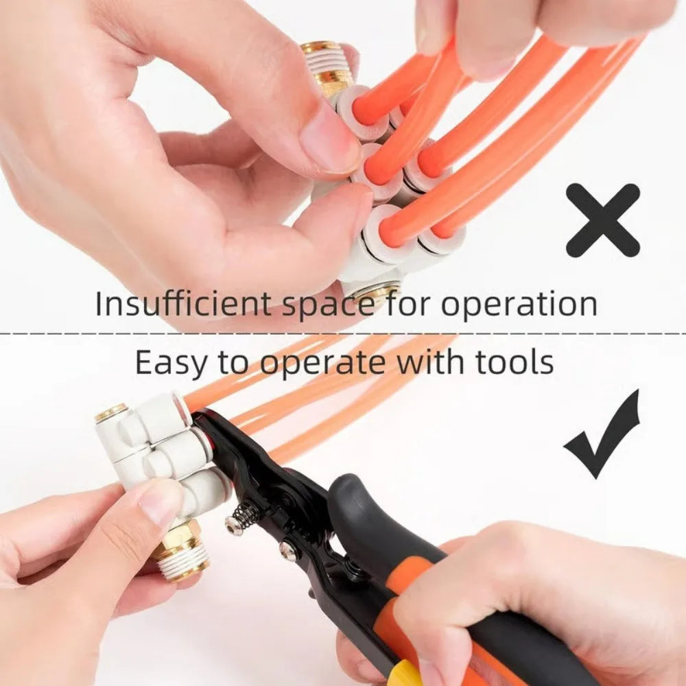 Pneumatic Air Tube Pliers Quick Disconnect Pipe Connector Tool Pneumatic Disconnect Pliers Qme