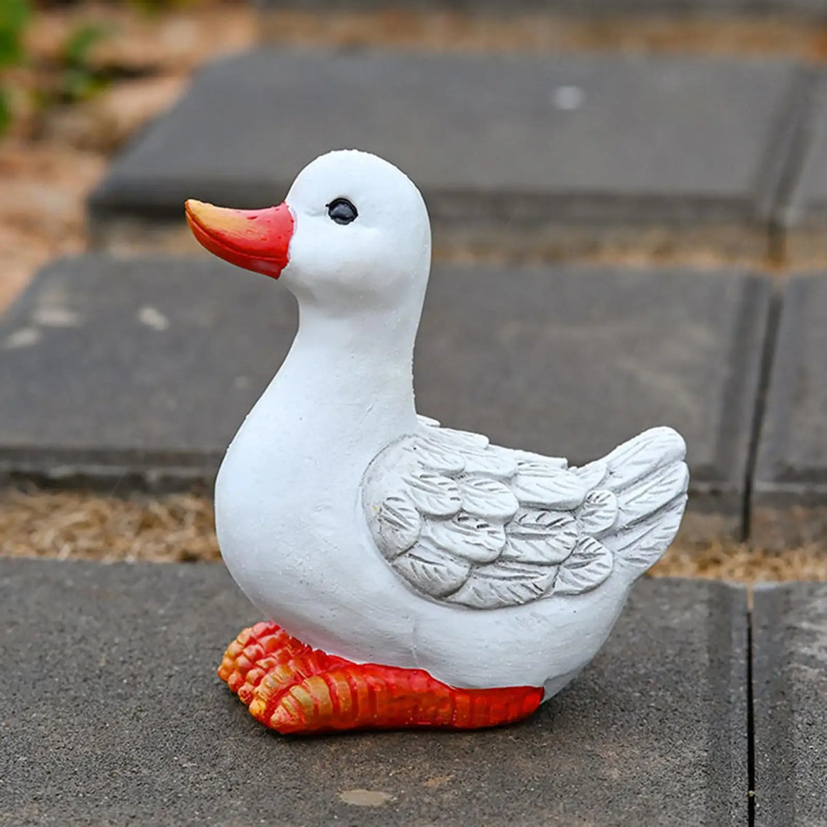 Cute Resin Duck Statue – Garden, Porch & Yard Figurine Garden Figurine Qme