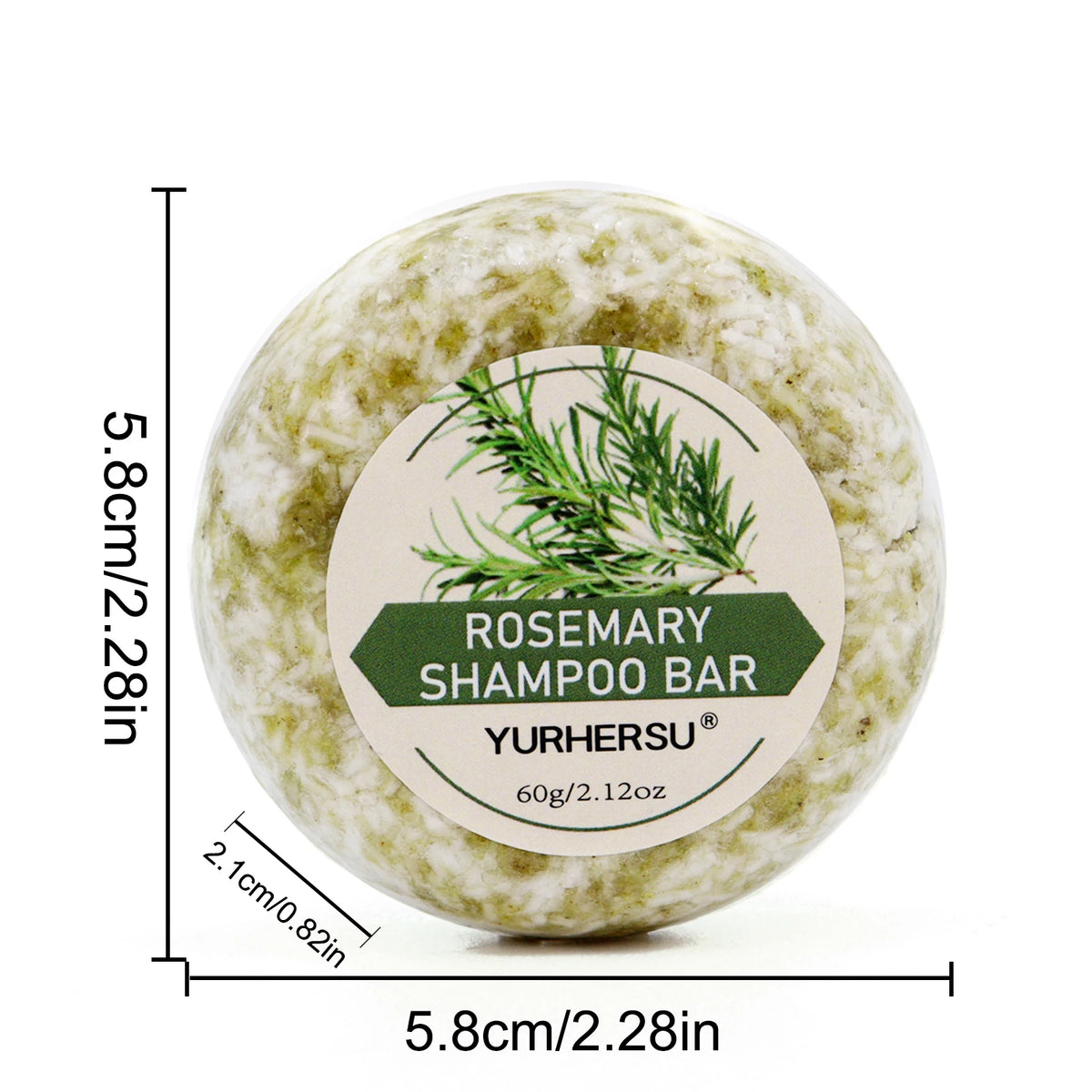Rosemary Shampoo Soap Bar – Nourishing 60g All Hair Types Shampoo Bar Qst