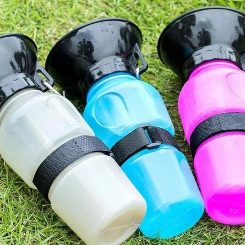 Portable Pet Water Bottle for Dogs & Cats – 500ml Leakproof Pet Travel Water Bottle Qme