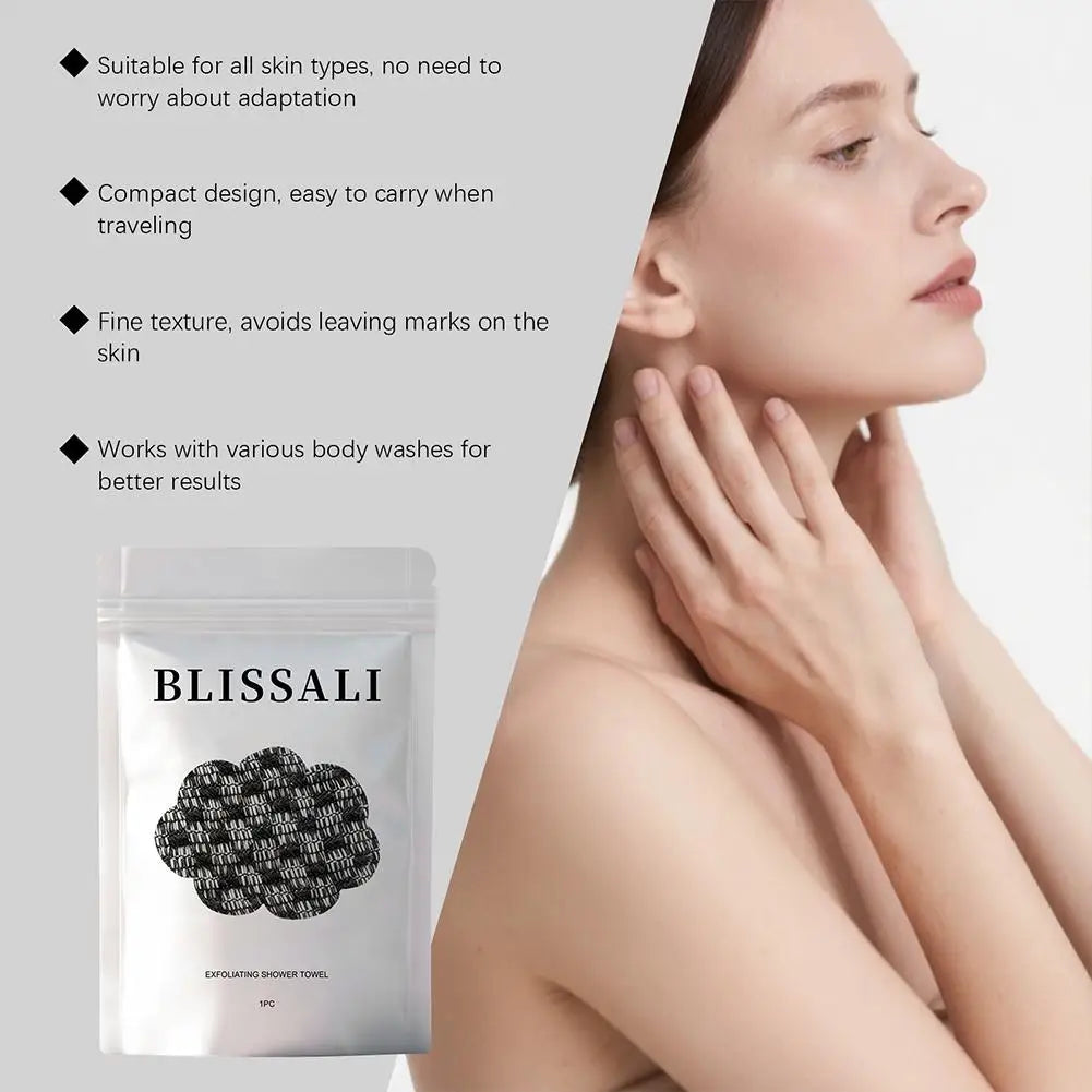Dual-Sided Exfoliating Back Scrubbing Towel | Body Scrub Exfoliating Body Scrubber Qme