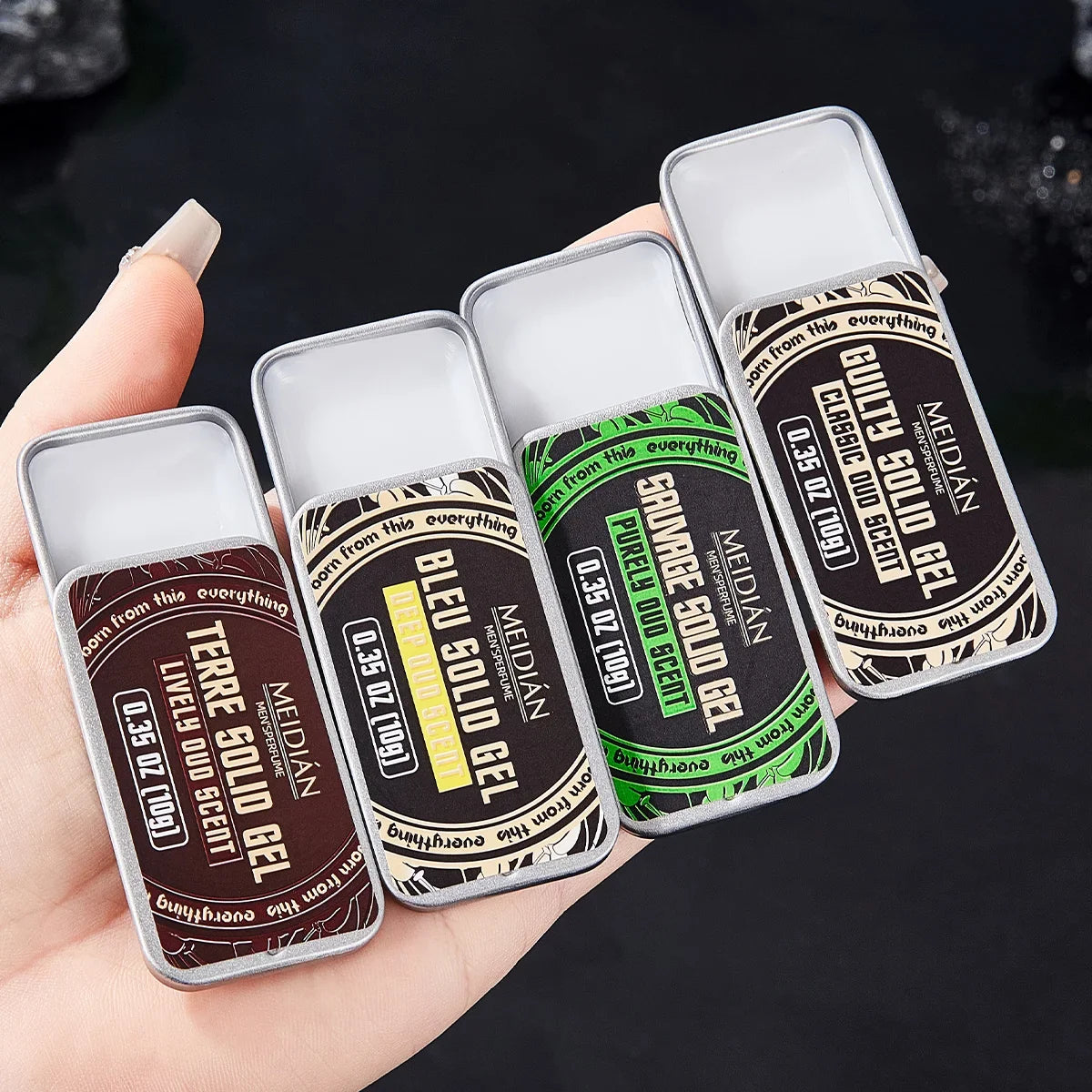 Solid Perfume for Men & Women – Fresh Portable Fragrance Solid Perfume Qme 4pcs