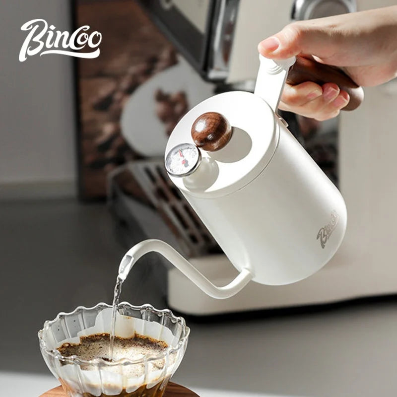 BINCOO Pour Over Coffee Kit – Dripper, Carafe, Kettle & Grinder Pour Over Coffee Set Qst