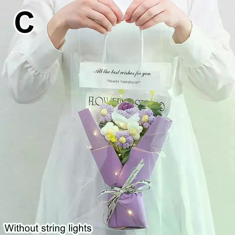 Rose & Sunflower Artificial Flower Bouquet – 9 Colors Artificial Flower Bouquet Qme