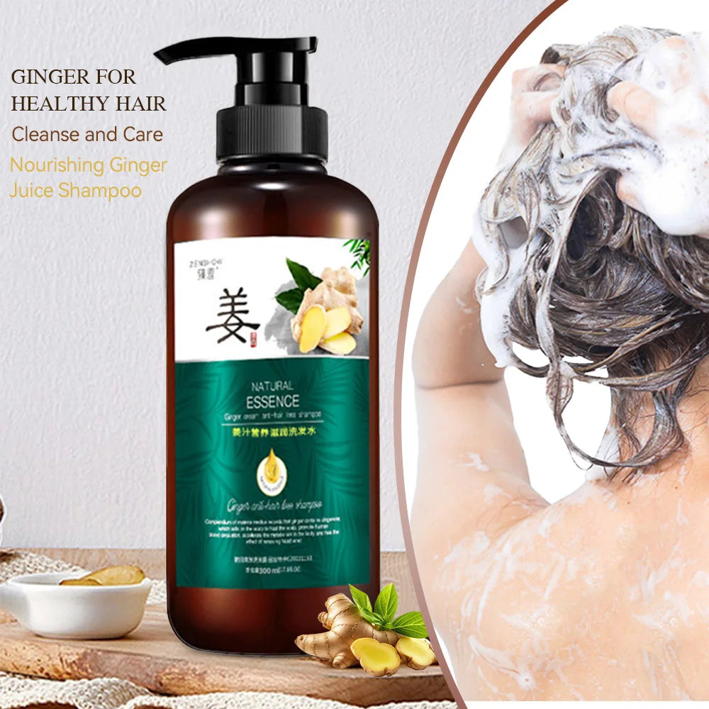 Ginger Hair Growth Shampoo – Natural Oil, Frizz & Damage Repair Hair Growth Shampoo Qst