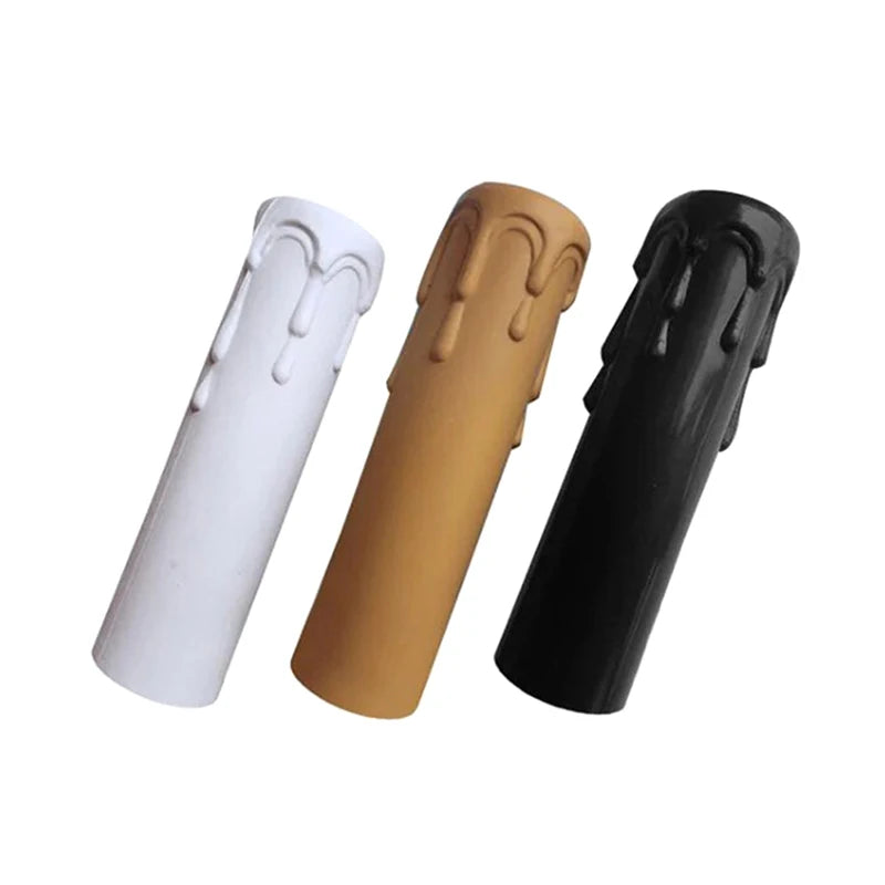 E14 Candle Socket Covers – Vintage Flame Retardant Sleeves 10pcs Chandelier Socket Covers Qst