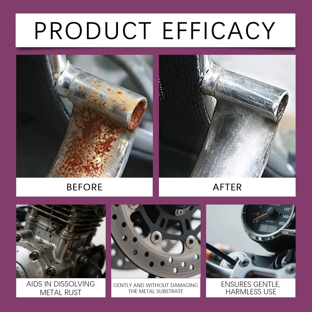 Car Rust Remover Spray – Anti-Corrosion Metal Cleaner 100ml Rust Remover Spray Qst