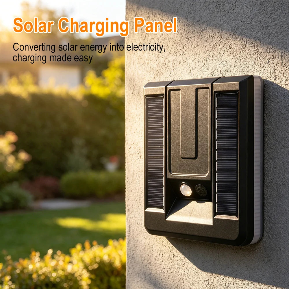 Foldable 120° Solar Motion Sensor LED Outdoor Wall Light Solar Outdoor Wall Light Qst