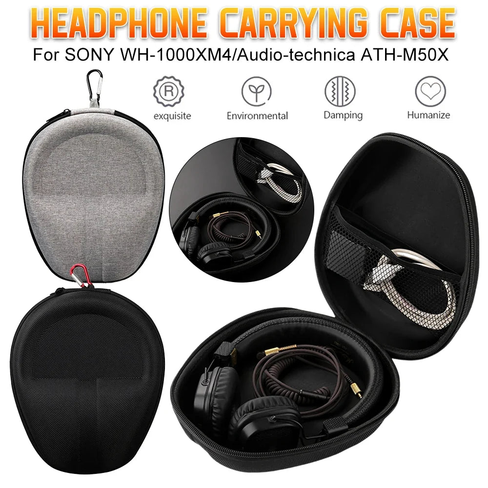 Hard EVA Case for Sony WH-CH720N & WH-CH520 Headphones Headphone Carrying Case Qme
