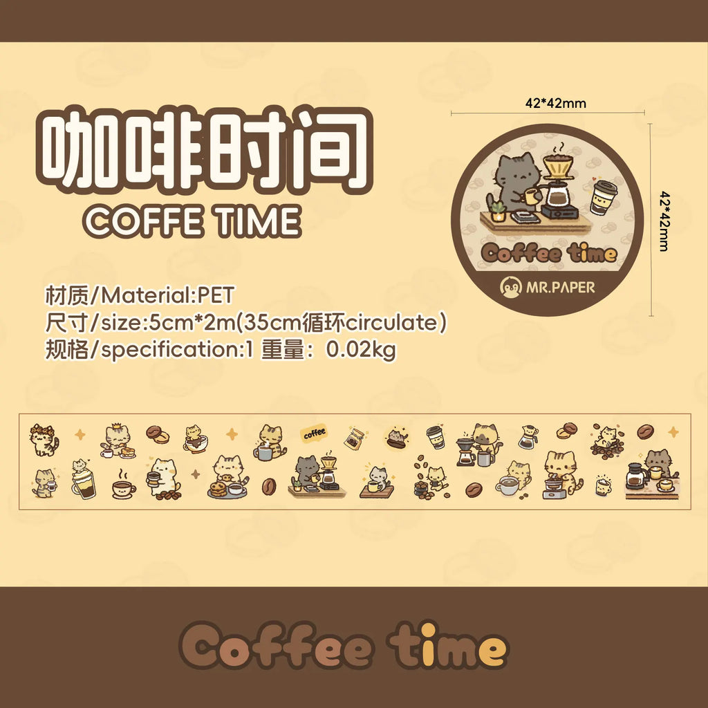 Cartoon Pet Washi Tape 30mm × 2m – Decorative Sticker Roll Decorative Washi Tape Qme A1 best-selling