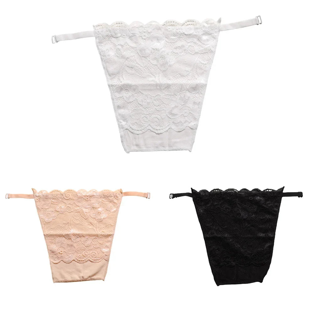 Strapless Floral Lace Bralette Double Mesh Tube Top Insert Strapless Bralette Qme