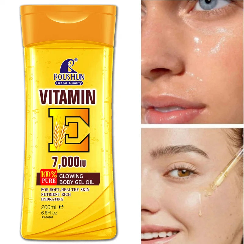 Roushun Vitamin E Body Oil 200ml – Moisturizing Skin Oil Vitamin E Body Oil Qst